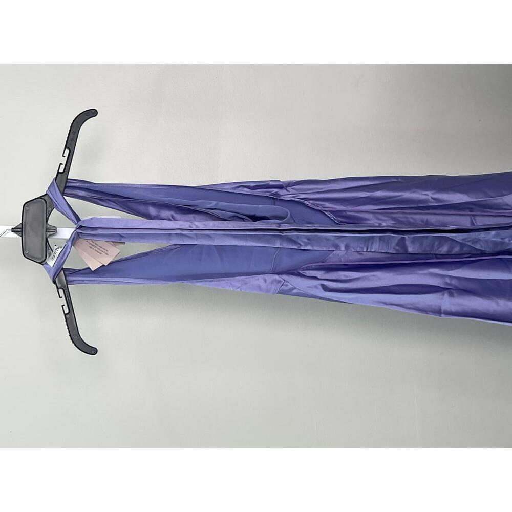 SAU LEE Pearl Gown in Periwinkle maxi halter - Picture 8 of 9